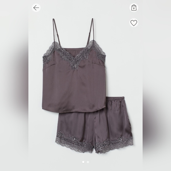 COPY - H&M Pyjama Camisole Top + Shorts - Picture 1 of 5